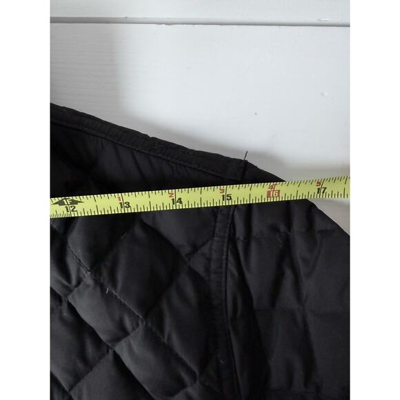 J Crew Women’s Black Quilted 70% Down Coat /Jacket Full Zip /Snaps /Pockets Sz S - Picture 9 of 10